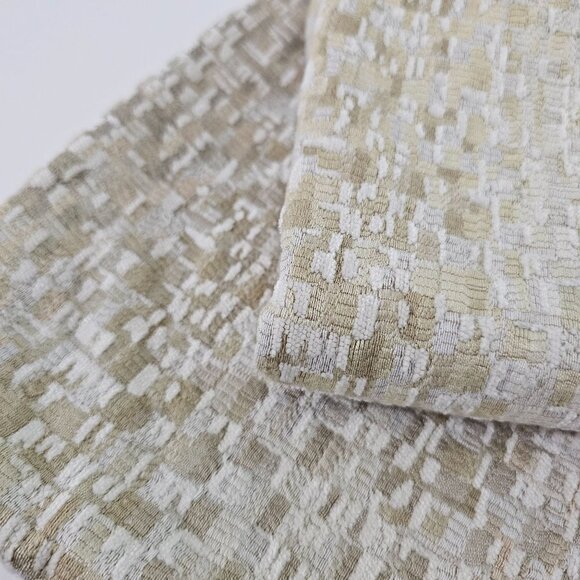 Set Of 2 Haverty's Tweed Beige & White Throw Pillow Covers Zippers 20"x16"《840》M - Picture 4 of 11
